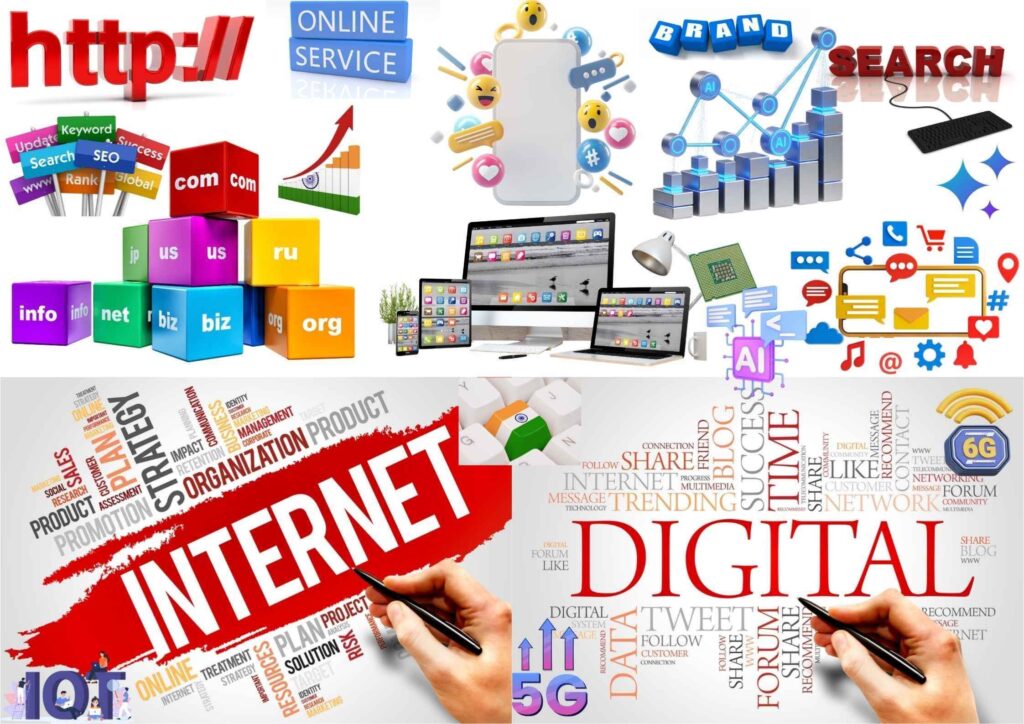 "India's digital growth — AI, 5G, cloud computing, IoT, machine learning, online services, and emerging technologies driving India's digital economy."