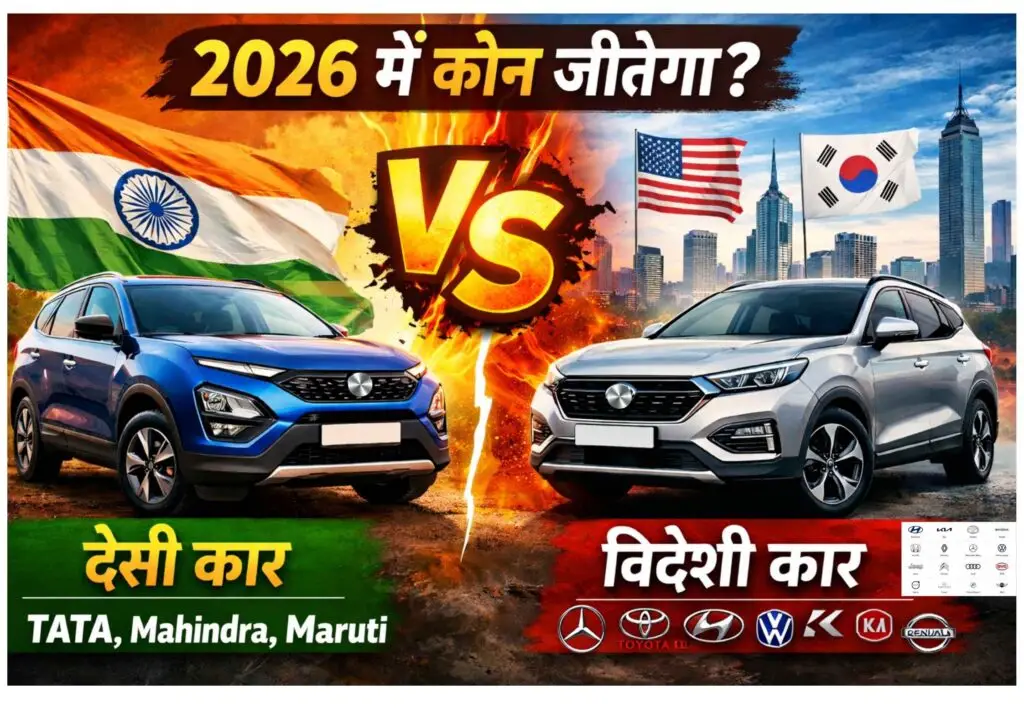 2026 में देसी कार बनाम विदेशी कार तुलना – Tata Mahindra Maruti vs foreign brands